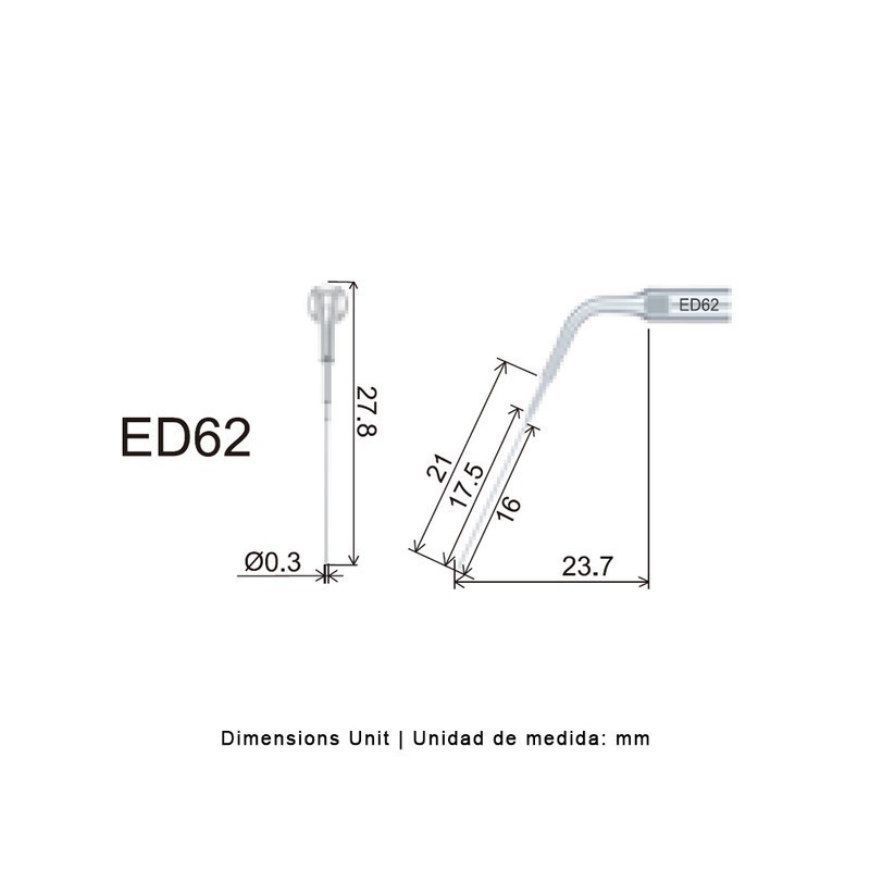 PUNTA WOODPECKER DTE ED62 PARA SATELEC, ENDO