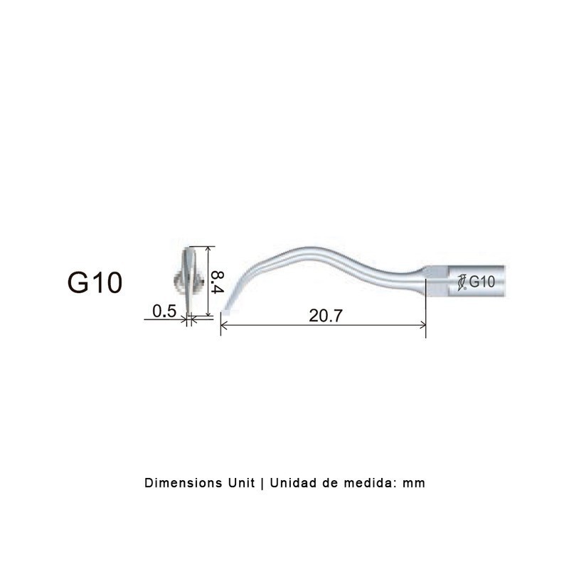 PUNTA WOODPECKER G10 PARA EMS, PROFILAXIS