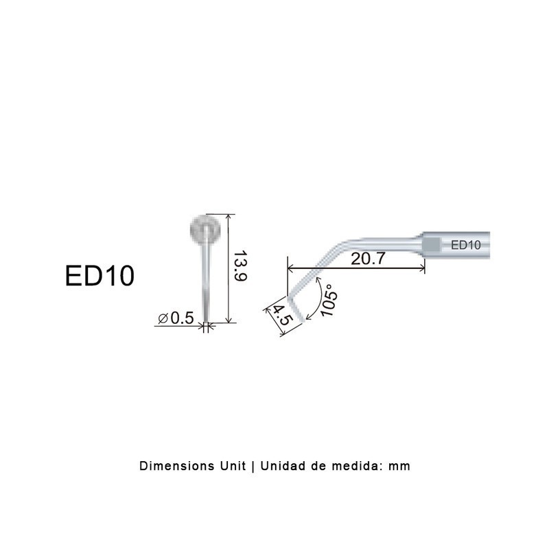 PUNTA WOODPECKER DTE ED10 PARA SATELEC, ENDO