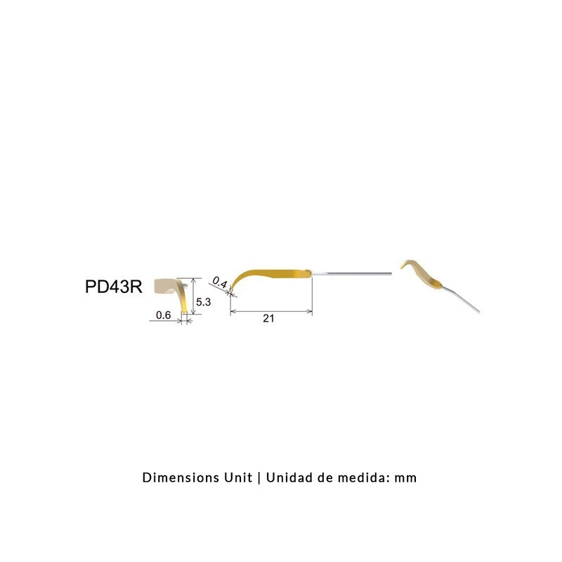 INSERTO PEEK WOODPECKER DTE PD43R, PROFILAXIS IMPLANTES