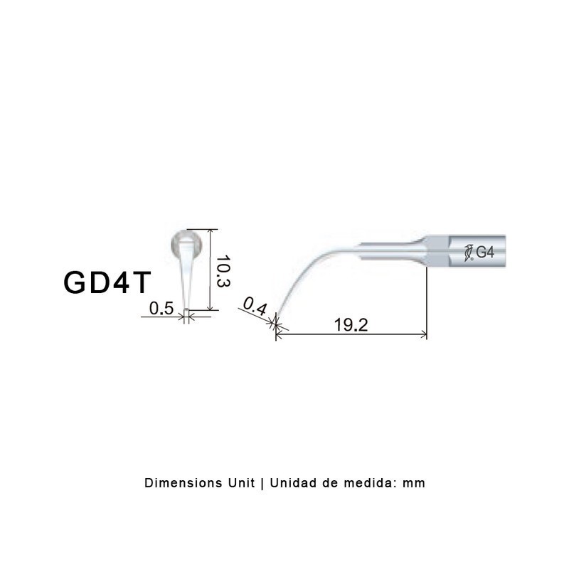 PUNTA WOODPECKER DTE GD4T PARA SATELEC (RECUBRIMIENTO TITANIO), PROFILAXIS