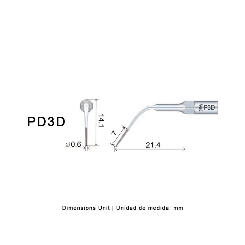 PUNTA WOODPECKER DTE PD3D PARA SATELEC, PERIO (DIAMANTADA)