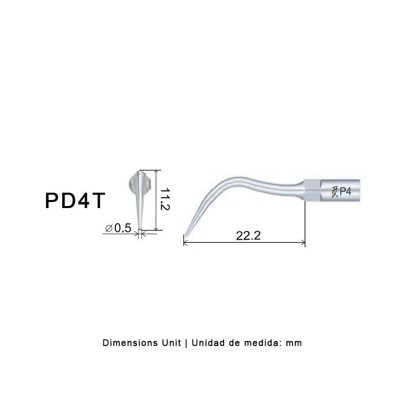 PUNTA WOODPECKER DTE PD4T PARA SATELEC (RECUBRIMIENTO TITANIO), PERIO