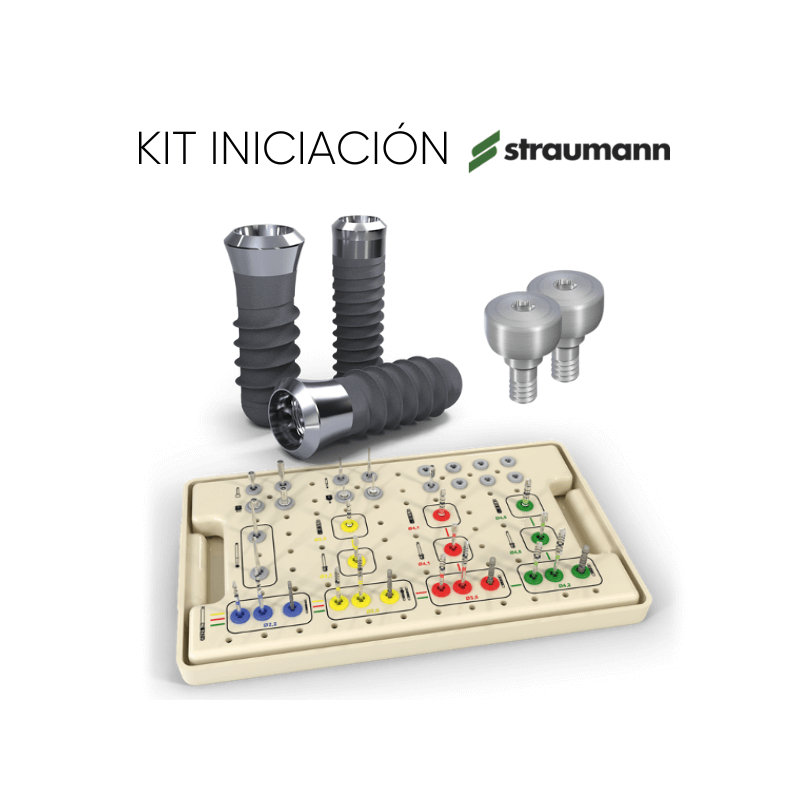 PACK BIENVENIDA STRAUMANN - 20 implantes ROXOLID®  SLA + 10 cicatrizadores + caja quirúrgica