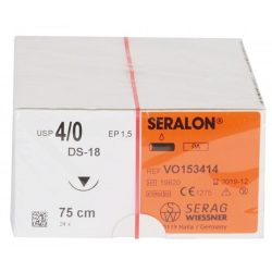 SERALON 4/0 DS-18 75CM AGUJA TRIANG. C/24UDS REF.VO153414