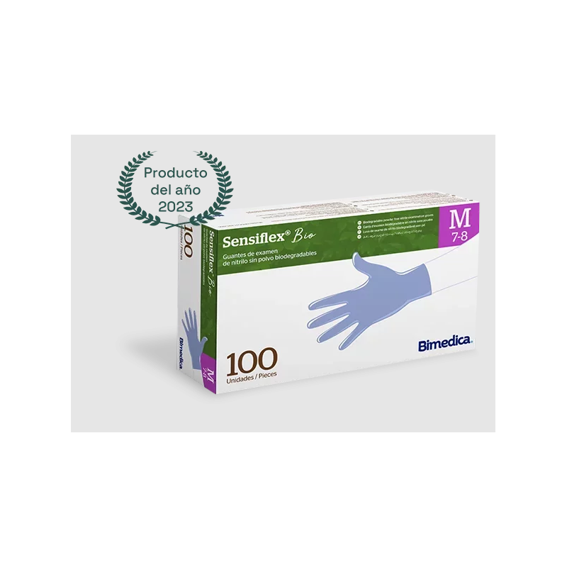 GUANTE SENSIFLEX BIO NITRILO S/P 100UI  (PACK DE 10 CAJAS)